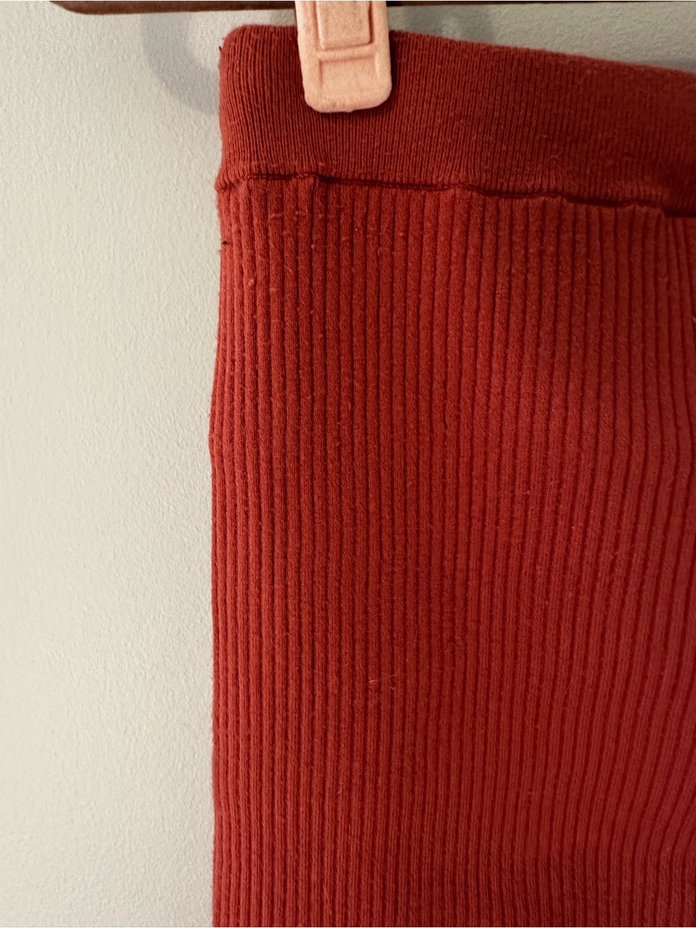 Wilfred Rust Ribbed Mini Skirt - Picture 3 of 4